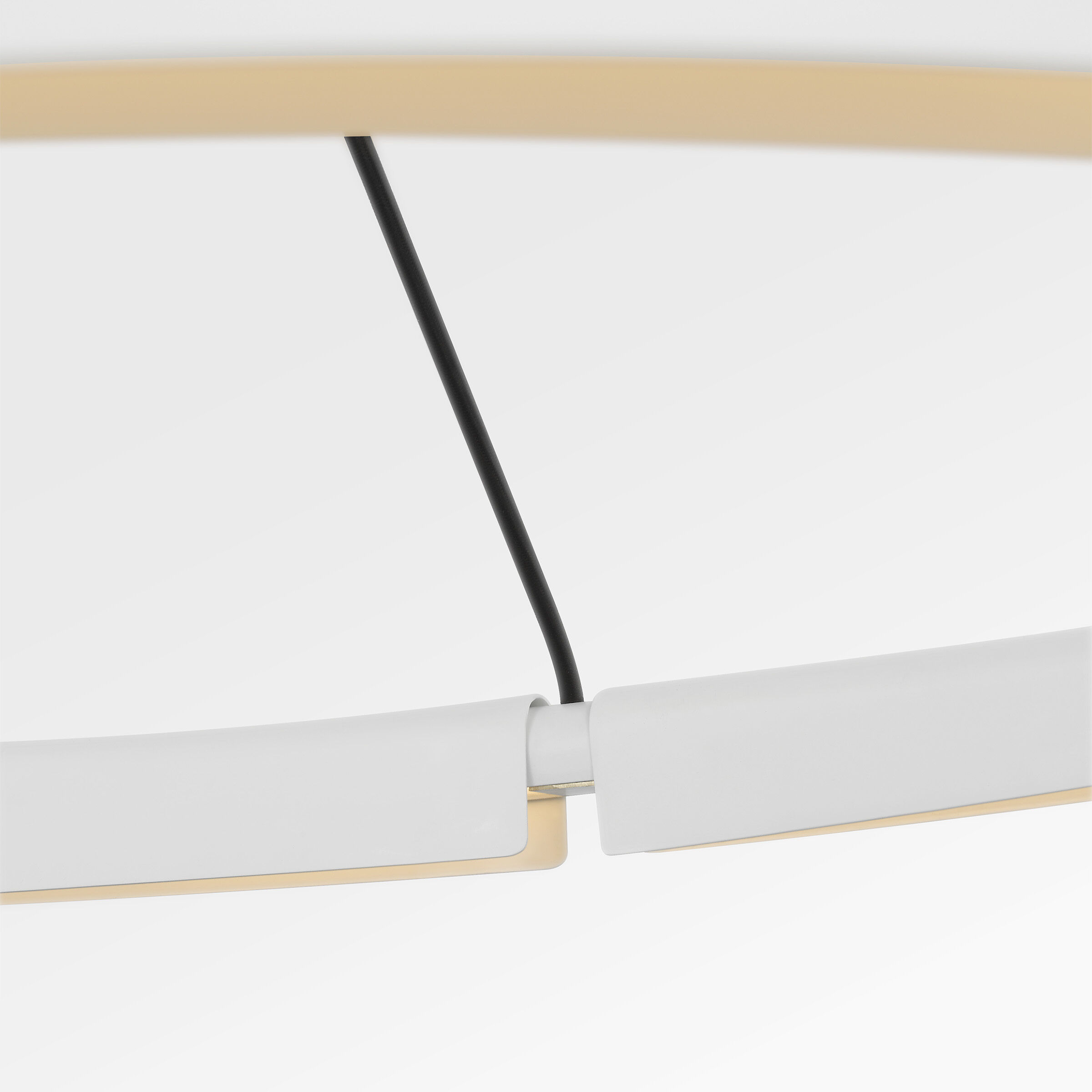 Peter Bristol Cloak LED 36.6 inch Matte White Chandelier Ceiling Light