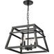 Tellsa 4 Light 16 inch Matte Black Pendant Ceiling Light