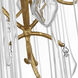 Julie Neill Rayne LED 34 inch Gilded Iron Entry Chandelier Ceiling Light