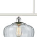 Ballston Large Fenton LED 48 inch White and Polished Chrome Island Light Ceiling Light in Clear Glass, Ballston