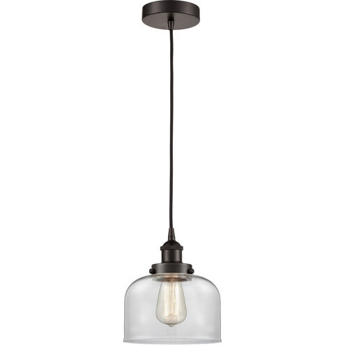 Franklin Restoration Large Bell 1 Light 8 inch Oil Rubbed Bronze Mini Pendant Ceiling Light
