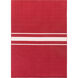 Colton 36 X 24 inch Dark Red, Ivory Rug
