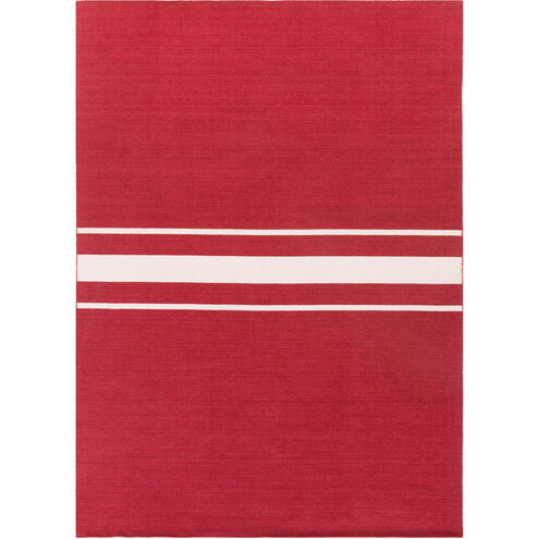 Colton 132 X 96 inch Dark Red, Ivory Rug