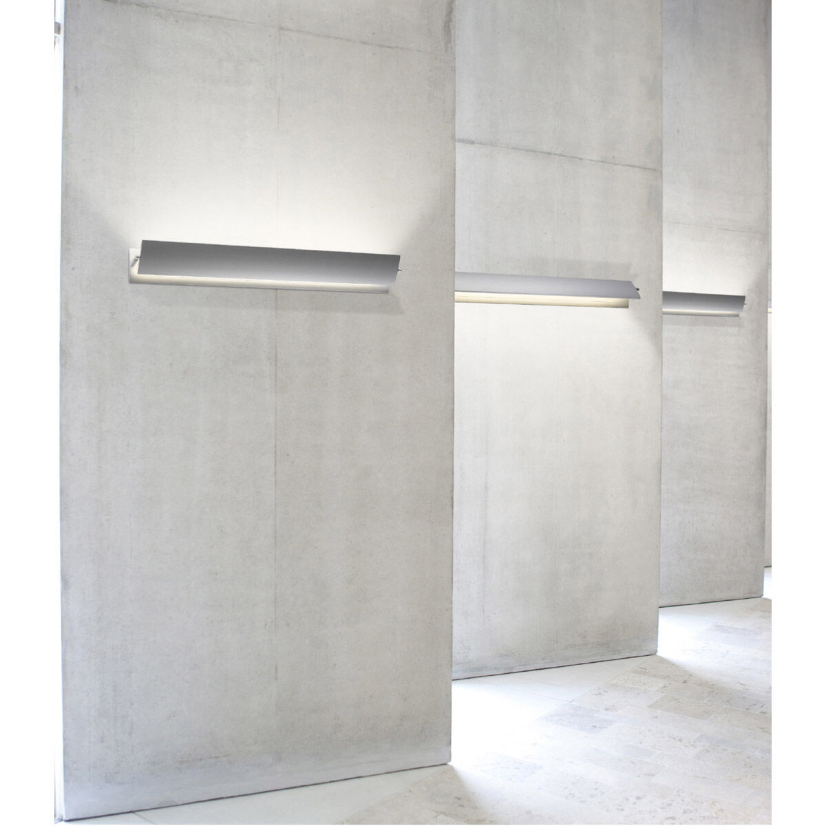 Aileron LED 36 inch Bright Satin Aluminum Sconce Wall Light