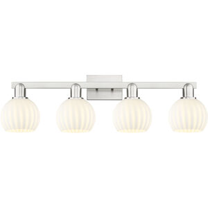 Arcadia White Venetian 4 Light 33.00 inch Bathroom Vanity Light