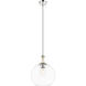Downtown Urban Astor 1 Light 12 inch Polished Nickel Mini Pendant Ceiling Light