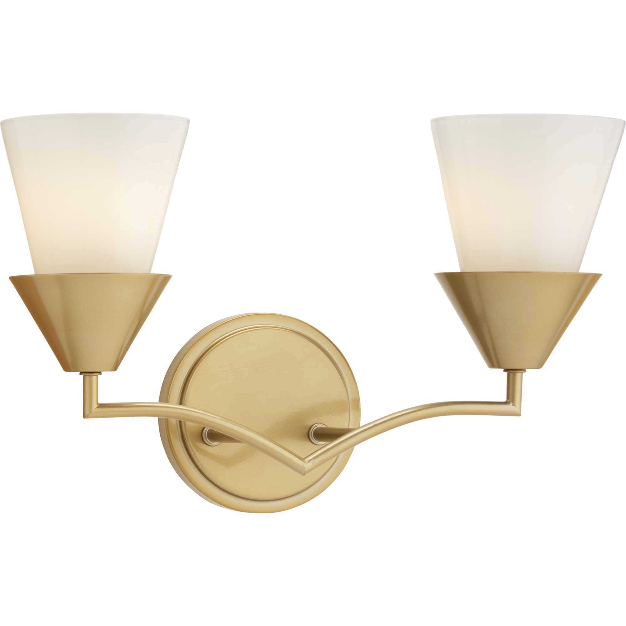 Pinellas 2 Light 15 inch Soft Gold Vanity Light Wall Light, Design Series