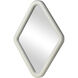 Diamond 33 X 25 inch White with Mirror Wall Mirror