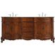 Danville 72 X 21 X 36 inch Teak Vanity Sink Set