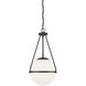 Stella 1 Light 13.25 inch Matte Black Pendant Ceiling Light