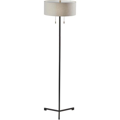 Wesley 60 inch 60.00 watt Black Floor Lamp Portable Light