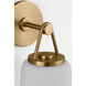 Richard June Liora 1 Light 5.21 inch Estate Brass Wall Sconce Wall Light