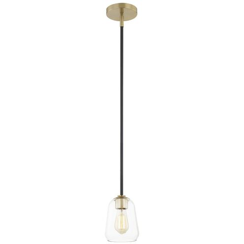 Fusion Collection - Arcwell 5.5 inch Clear Glass Pendant Ceiling Light