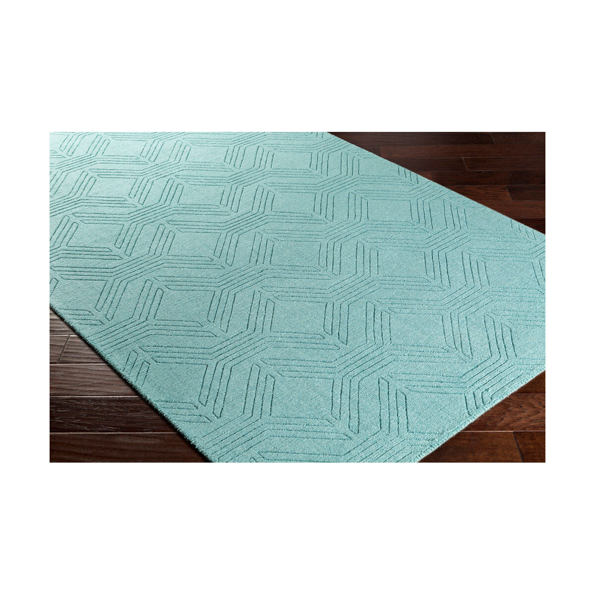 Ashlee 120 X 96 inch Blue Area Rug, Wool