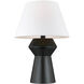 C&M by Chapman & Myers Abaco 24.5 inch 9 watt Coal Table Lamp Portable Light in Coal / Aged Iron