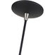 Domma 1 Light 10 inch Black with Brushed Nickel Accents Pendant Ceiling Light