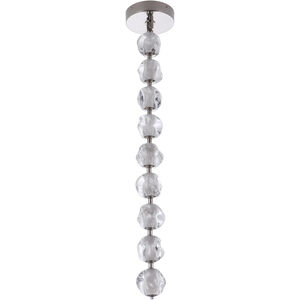 Jackie LED 8.3 inch Polished Nickel Pendant Ceiling Light