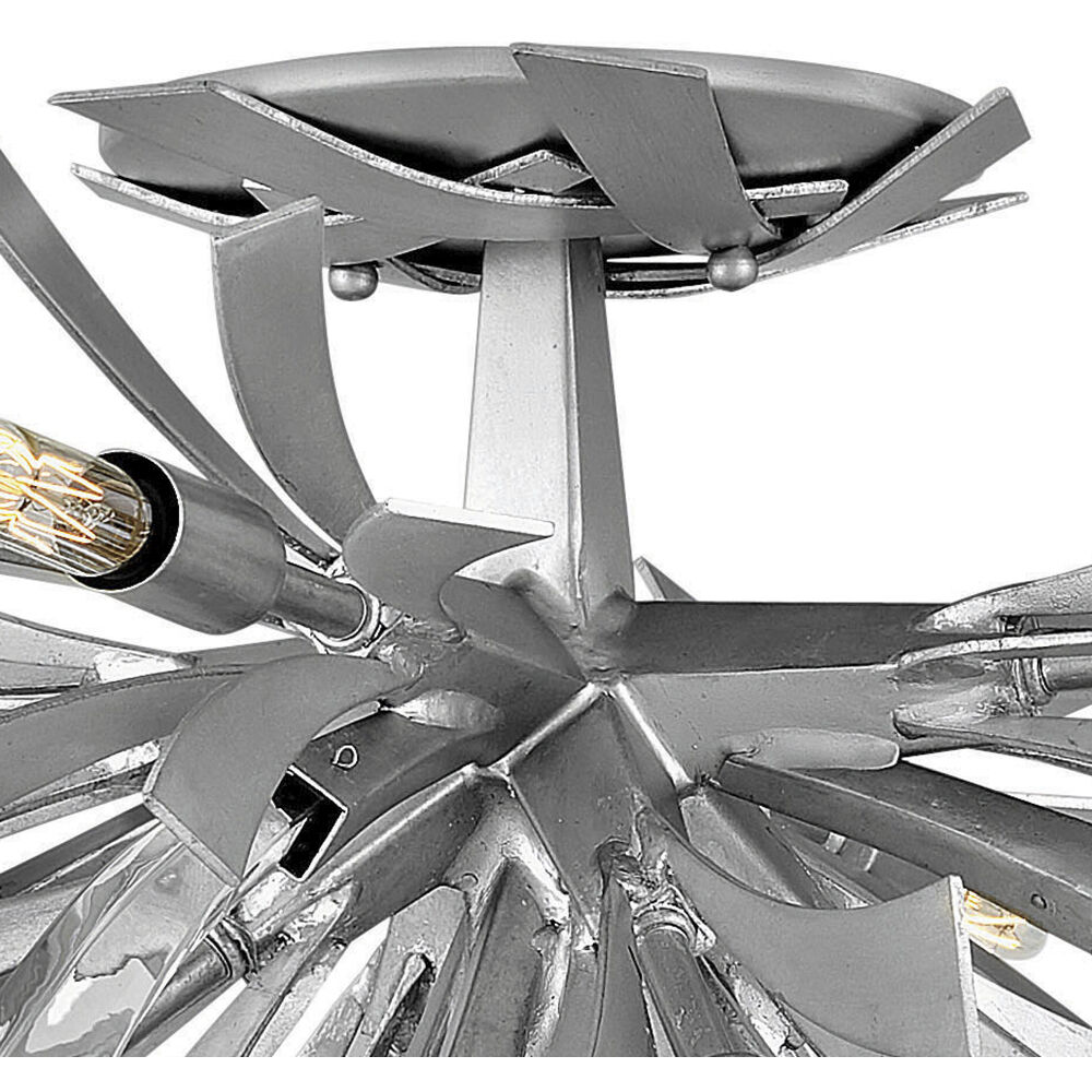 Vida LED 24 inch Glacial Foyer Light Ceiling Light, Semi-Flush Mount