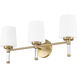 Henri Vanity Wall Light in Modern Gold