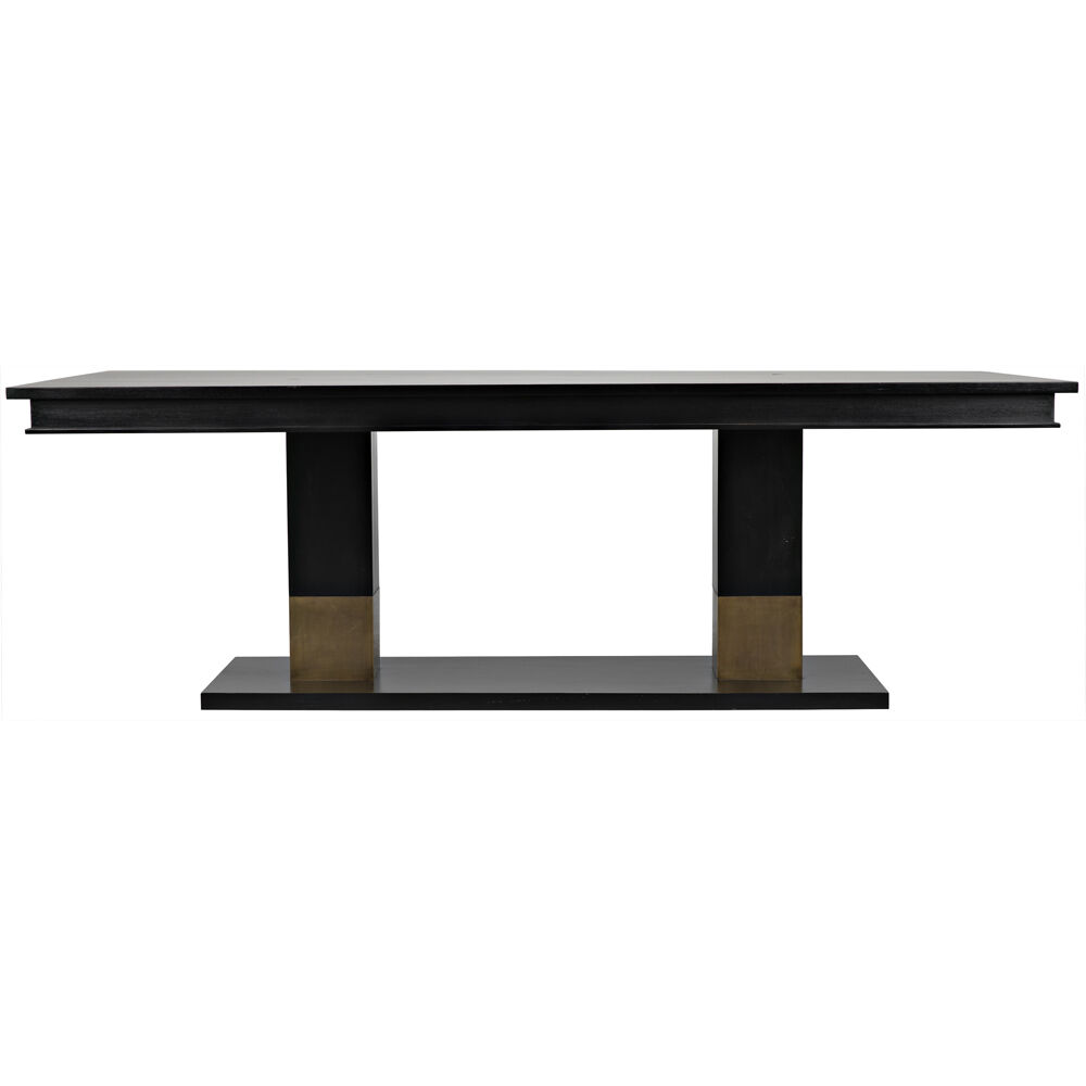 Ravenko 90 X 44.5 inch Hand Rubbed Black Dining Table