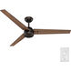 Cassius 60 inch Premier Bronze with Fire Polished Wood and Premier Bronze Blades Outdoor Ceiling Fan