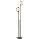 Pluto 68.1 inch 60 watt Bronze Floor Lamp Portable Light in Opal