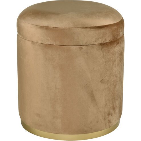 Raina 18 inch Camel with Brass Ottoman