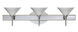Kona 3 Light 23 inch Chrome Vanity Lighting Wall Light in Halogen