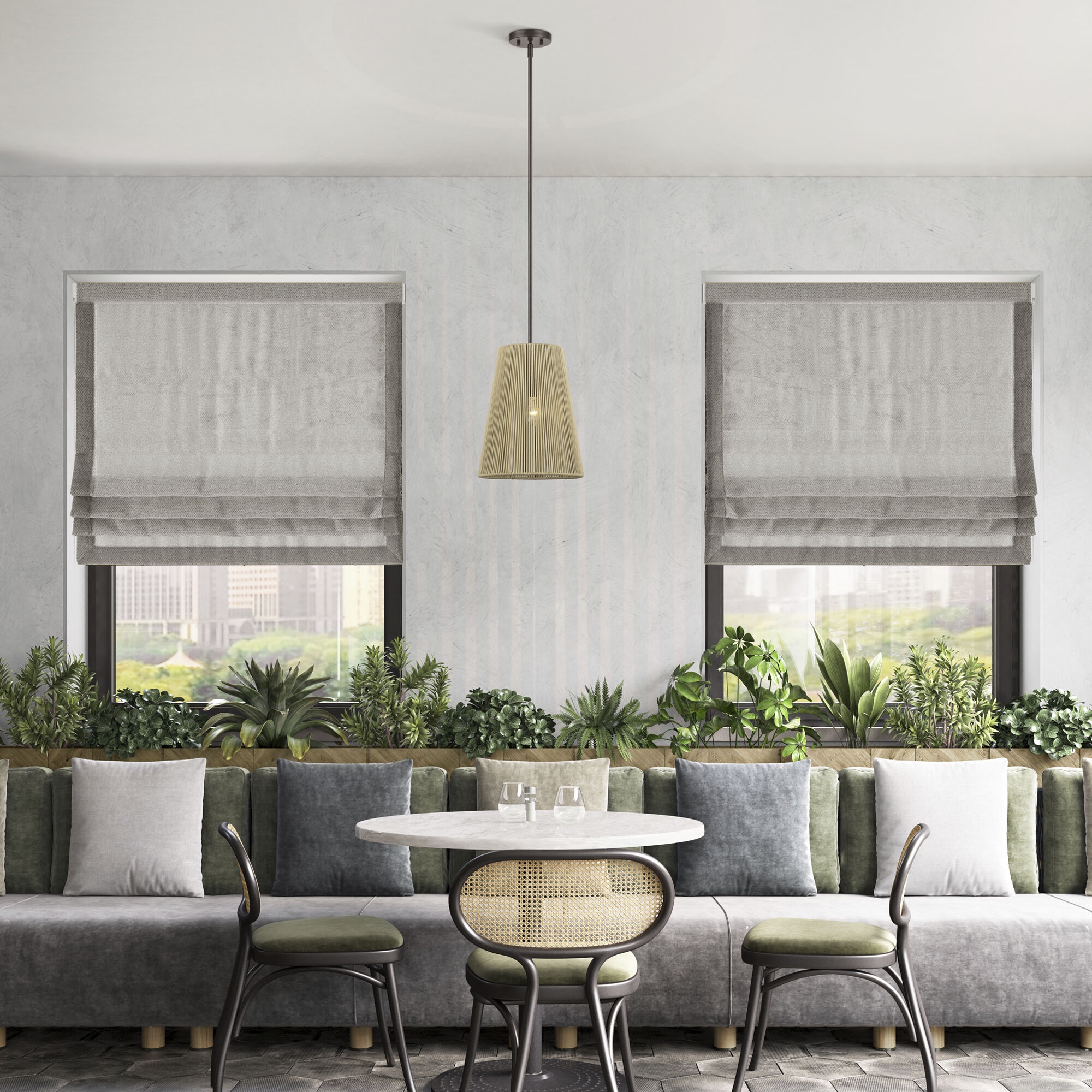 Florell 1 Light 12 inch English Bronze Pendant Ceiling Light