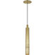 Mick De Giulio Sottile LED Natural Brass Pendant Ceiling Light, Integrated LED