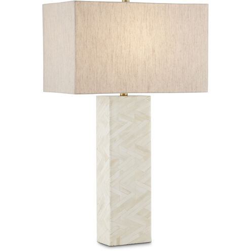 Elegy 30.5 inch 100 watt Natural Table Lamp Portable Light