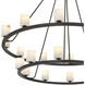 Aragon 22 Light 46.75 inch Matte Black Chandelier Ceiling Light
