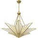 Rivage 4 Light 36 inch Warm Brass Pendant Ceiling Light
