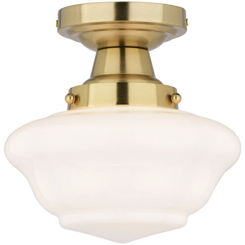 Eastgate LED 8.75 inch Antique Gold Semi-Flush Mount Ceiling Light