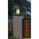 Fortis 3 Light 35 inch Sand Black Outdoor Pier Mounted Fixture