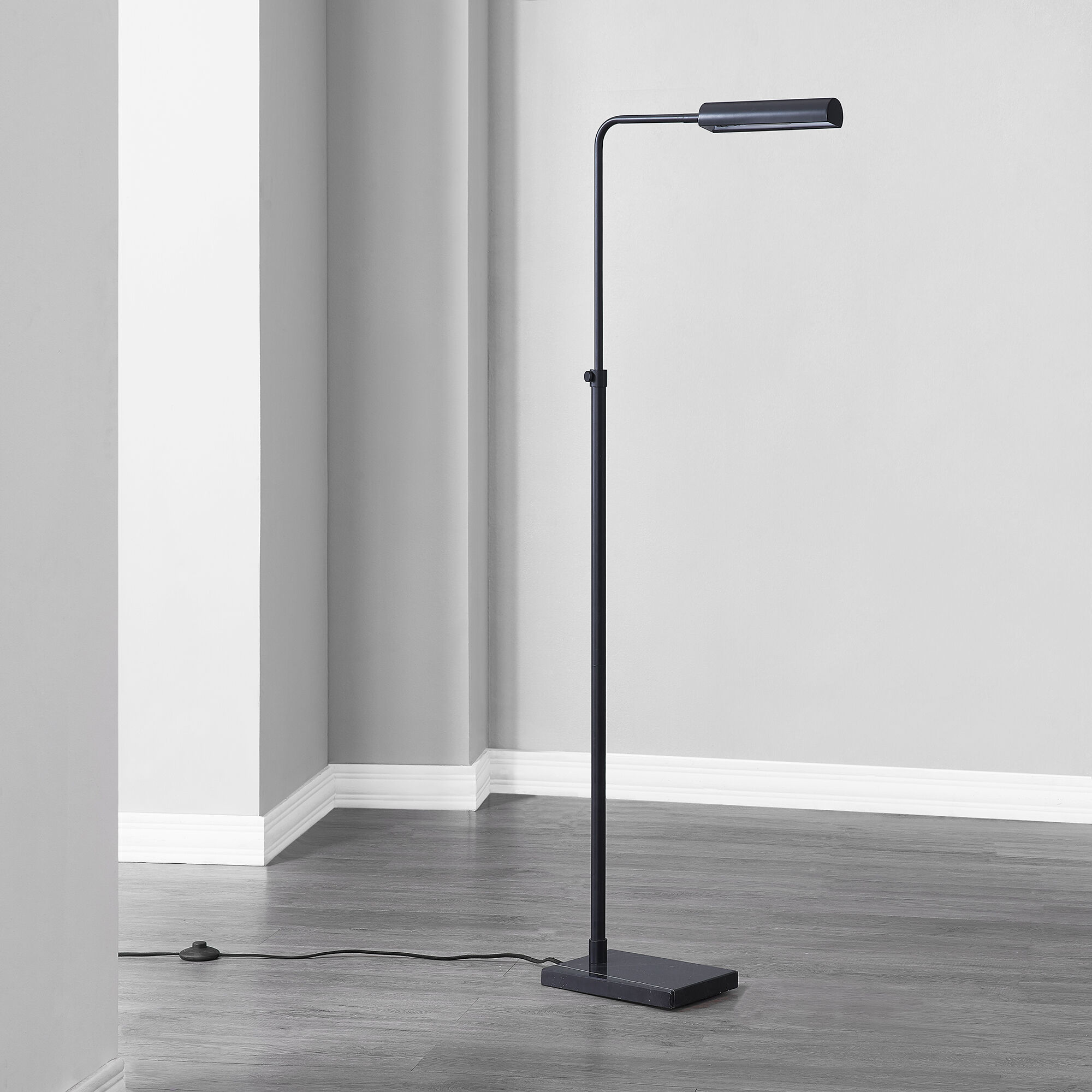 Fadia 60 inch 40 watt Matte Black Floor Lamp Portable Light