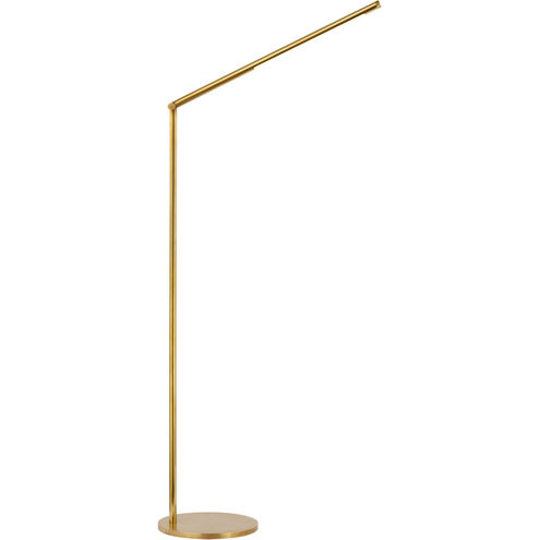 Kelly Wearstler Cona 42.5 inch 12.00 watt Antique-Burnished Brass Articulating Floor Lamp Portable Light, Large