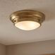 Transitional 2 Light 13 inch Natural Brass Flush Mount Ceiling Light