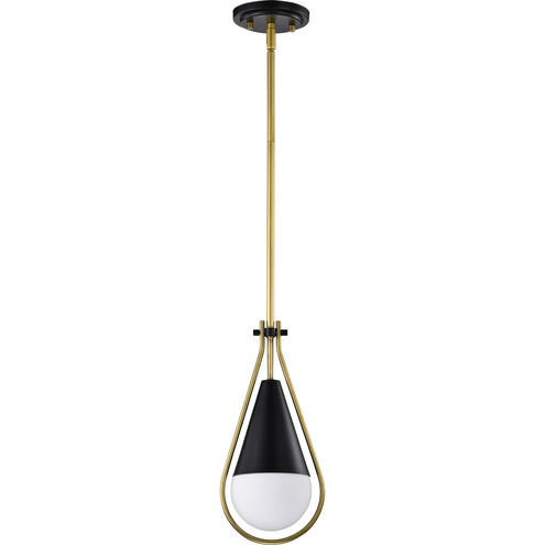 Admiral 1 Light 10 inch Matte Black Pendant Ceiling Light