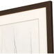Fog in Harbor White and Beige and Brown and Neutral Framed Art