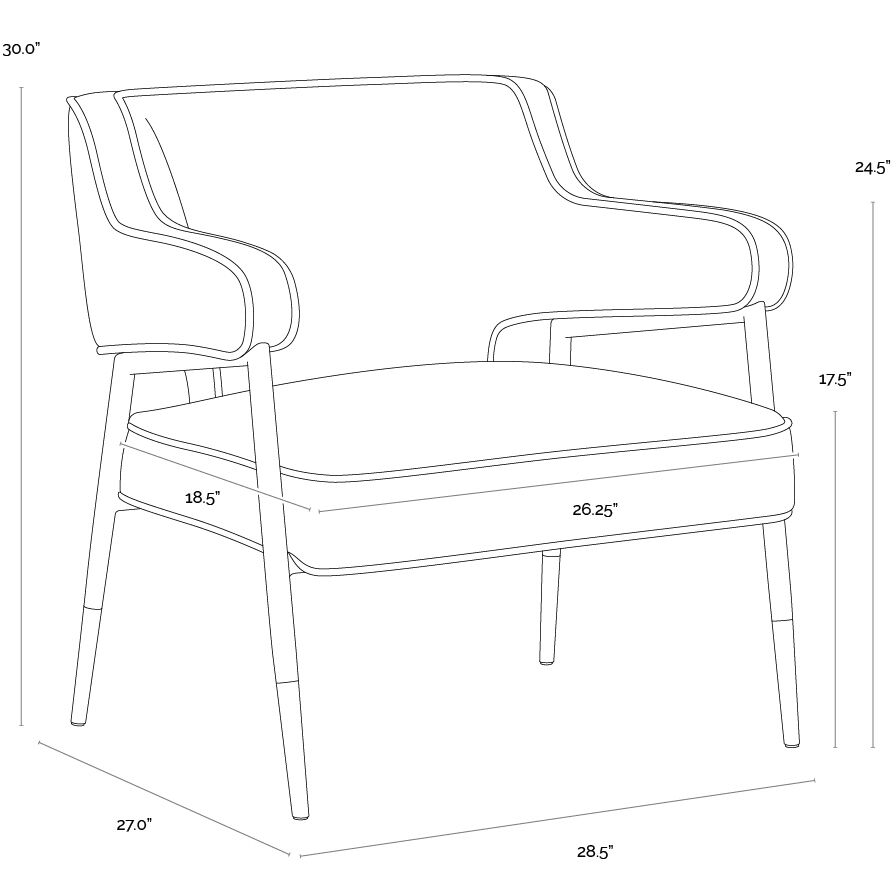 Derome Bravo Portabella Lounge Chair