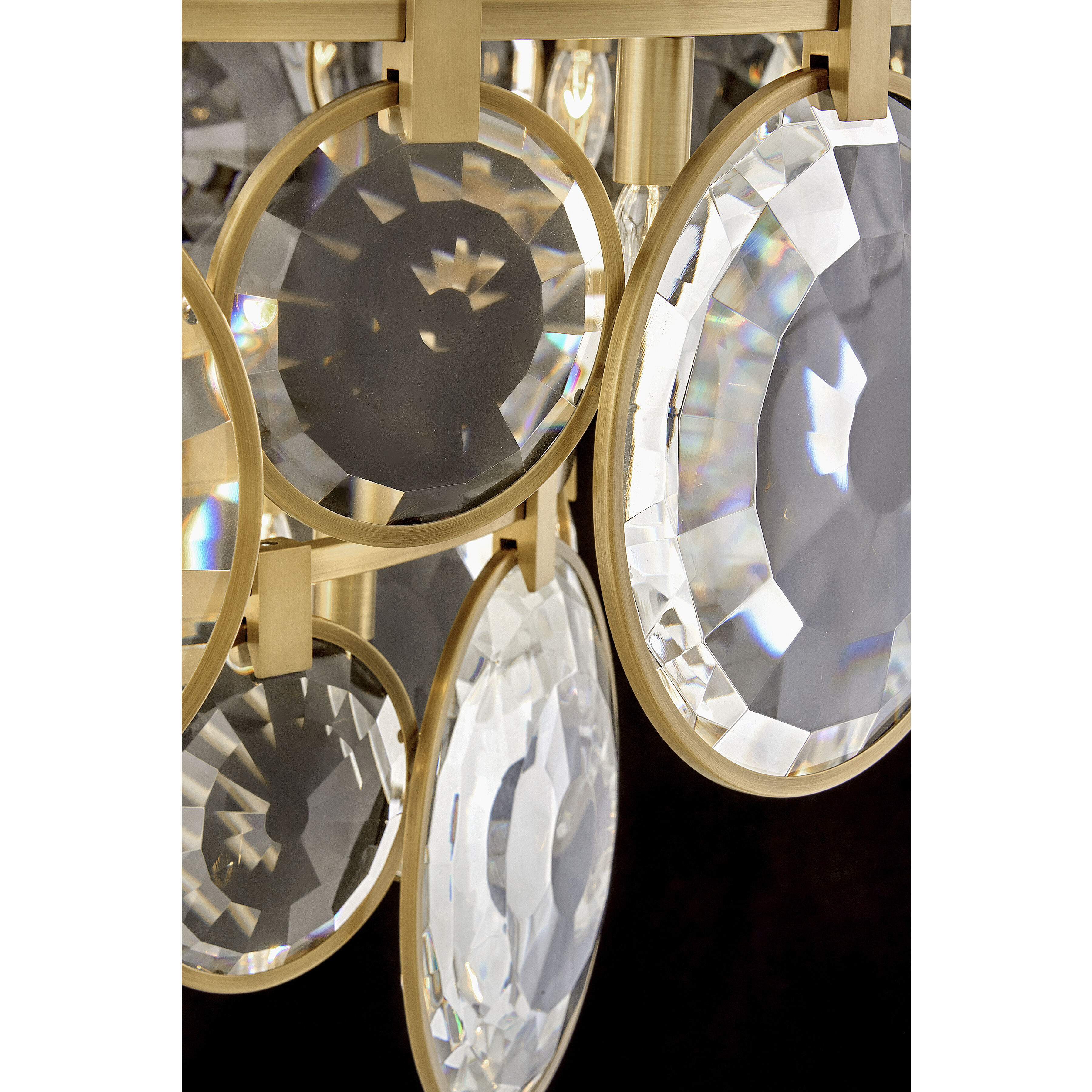 Nala LED 40 inch Heritage Brass Chandelier Ceiling Light