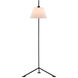 Kiowa 53 inch 60 watt Satin Black Floor Lamp Portable Light
