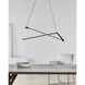 Balto LED 35.86 inch Satin Gold Linear Suspension Ceiling Light in LED 90 CRI 3000K 277V, Integrated LED