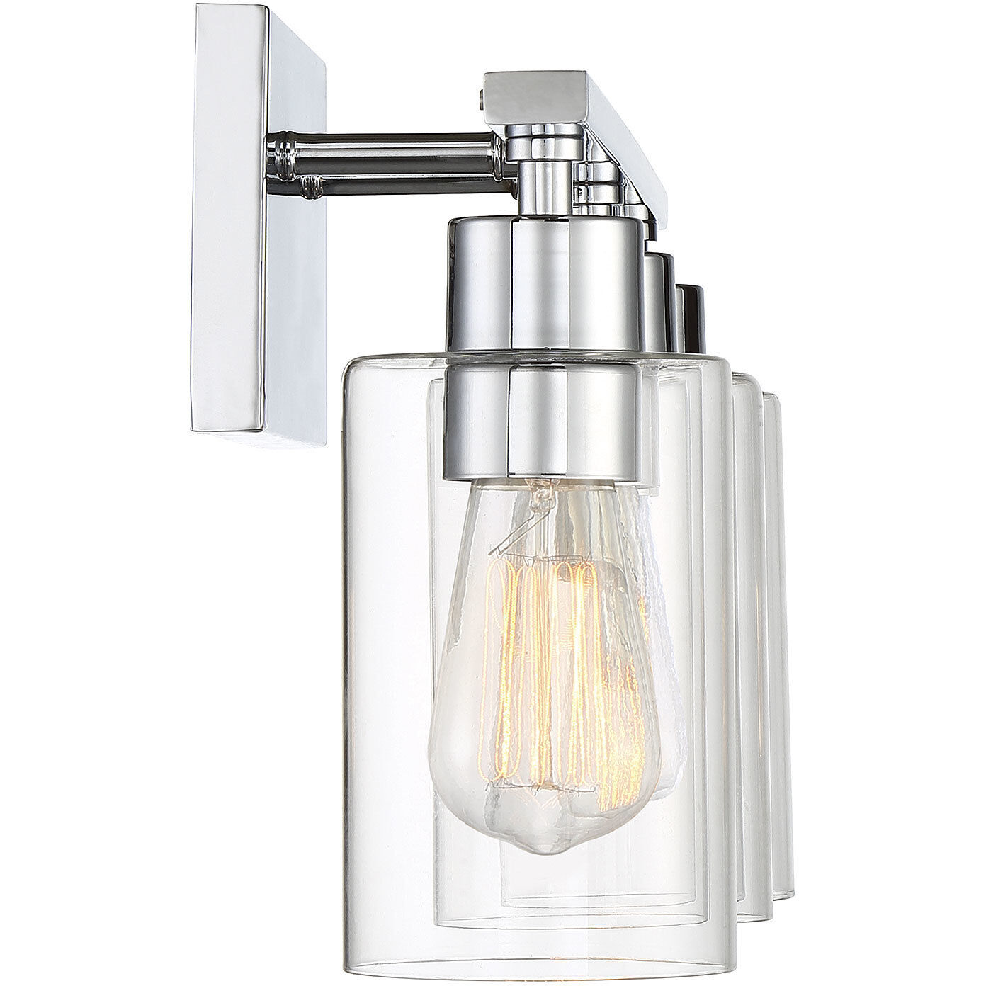 Lambert 3 Light Bathroom Vanity Light in Polished Chrome