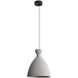 Aethera LED 14 inch Grey Cement Pendant Ceiling Light