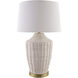 Isola 27.5 inch 150 watt Plated and Natural Accent Table Lamp Portable Light