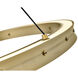 Althea LED 38 inch Lacquered Brass Chandelier Ceiling Light