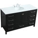 Irene 54 X 22 X 34 inch Black Vanity Sink Set
