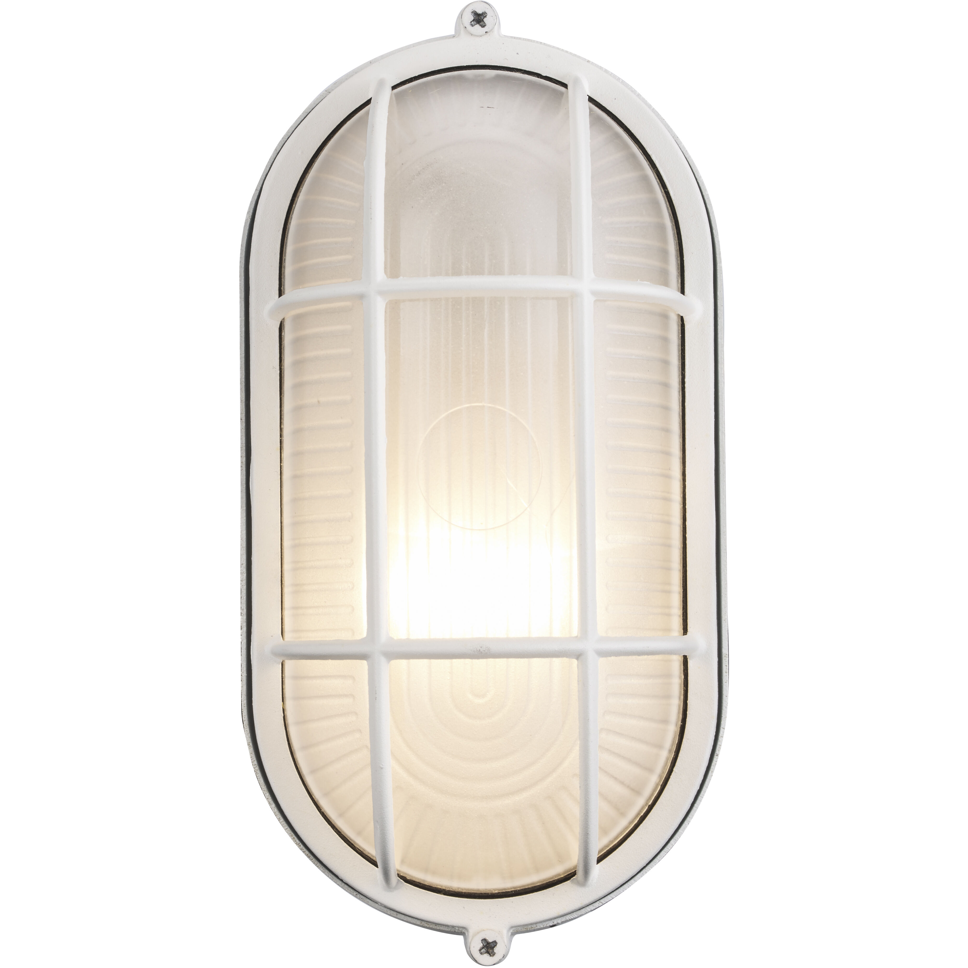 Aria 1 Light 9 inch White Outdoor Bulkhead